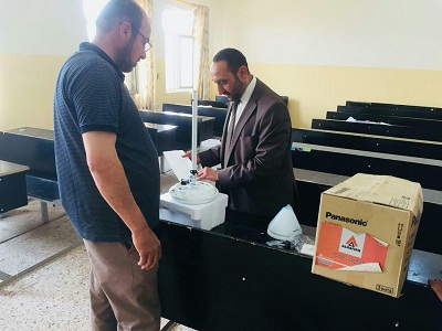 حملة تجهيز القاعات الدراسية بالمراوح